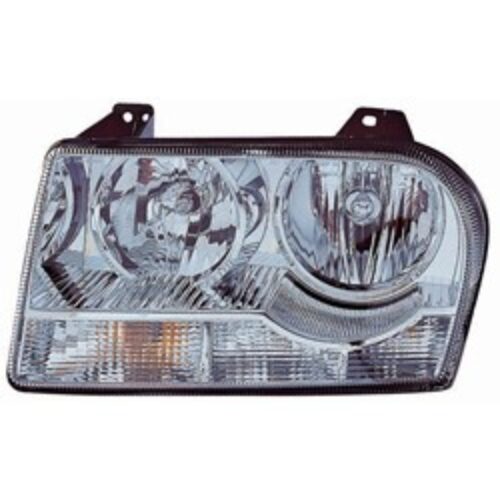 2005 CHRYSLER 300 PASSENGER SIDE HALOGEN HEADLIGHT LENS AND HOUSING – CH2519111C