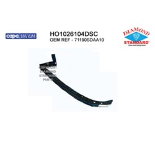 2003 HONDA ACCORD_COUPE FRONT DRIVER SIDE UPPER BUMPER COVER SUPPORT [SIDE BEAM] MADE OF STEEL – HO1026104DSC